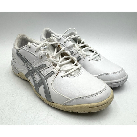 USED Asics TUMBLINA Women's Cheer Shoe White US Size 5.5 Medium NIB - Picture 1 of 11